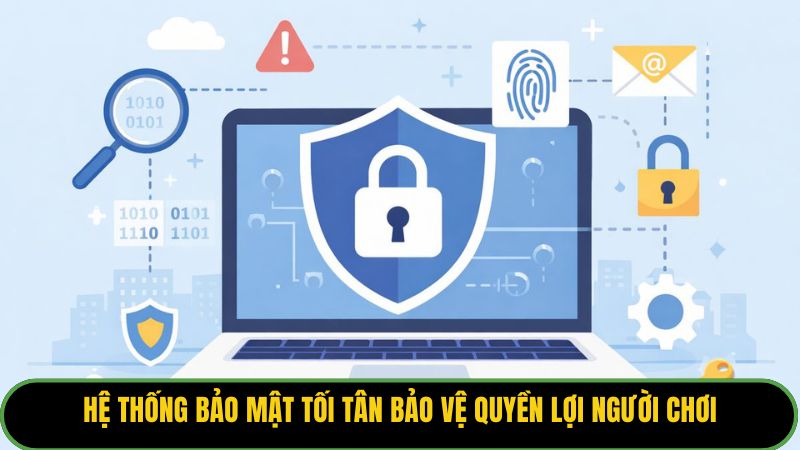 Hệ thống bảo mật tối tân bảo vệ quyền lợi người chơi.