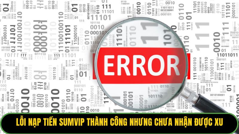 Lỗi nạp tiền Sumvip thành công nhưng chưa nhận được xu