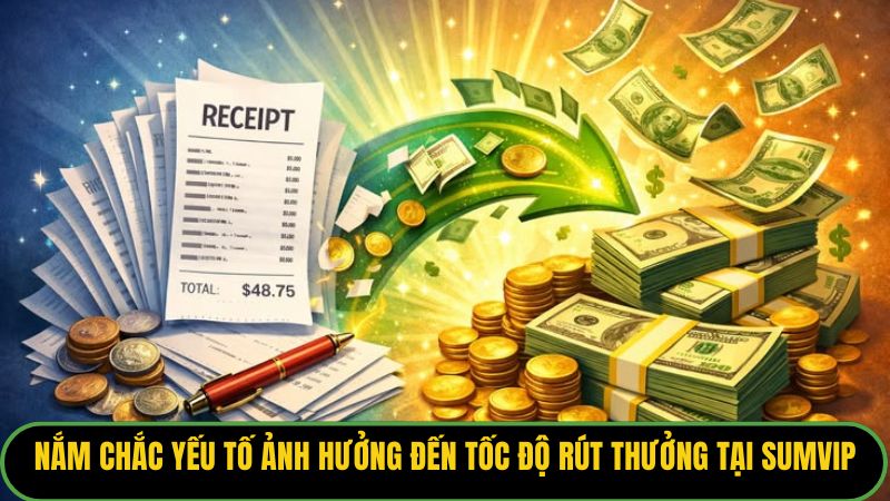 Nắm chắc yếu tố ảnh hưởng đến tốc độ rút thưởng tại Sumvip